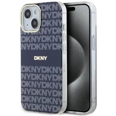 DKNY iPhone 15/14/13 Mobilskal Magsafe IML Mono&Stripe - Blå