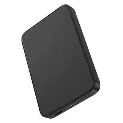 E61A Magnetisk trådlös laddare för iPhone 15/14/13/12, 5000mAh, svart