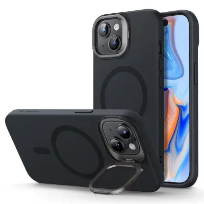 ESR iPhone 15 Skal Silikon+PC Militärklass Skydd - Svart