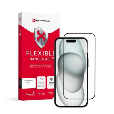 Forcell iPhone 15 Härdat Glas Skärmskydd 5D