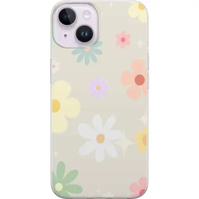 Mobilskal till Apple iPhone 15 med fejdande blommor