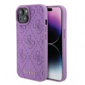 Guess iPhone 15 Mobilskal 4G Stamped - Lila