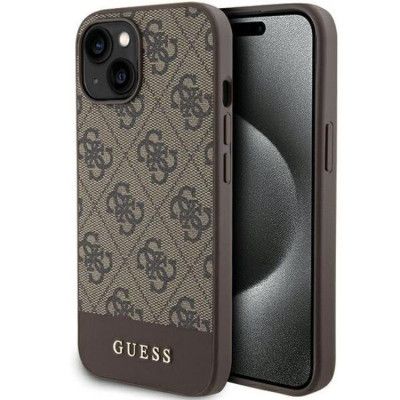Guess iPhone 15/14/13 Mobilskal Stripe Collection - Brun