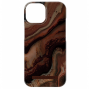 Ideal Of Sweden iPhone 15 Mobilskal Fashion Dark Amber Marble