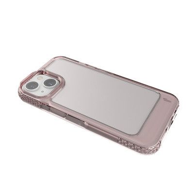 iPhone 15 Clear Pink Rubber Case