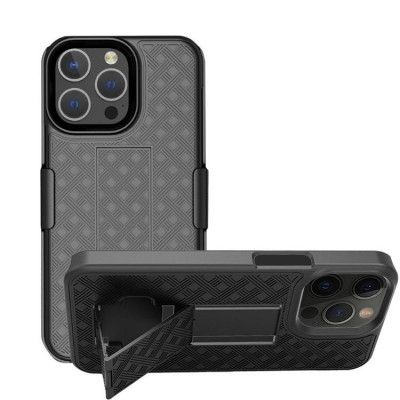 iPhone 15 Mobilskal Holster - Svart