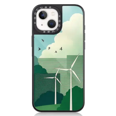 iPhone 15 Mobilskal MagSafe Aluminium Silikon (Style R)