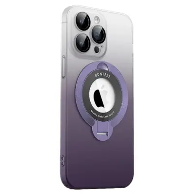 iPhone 15 Mobilskal Magsafe Kickstand - Lila
