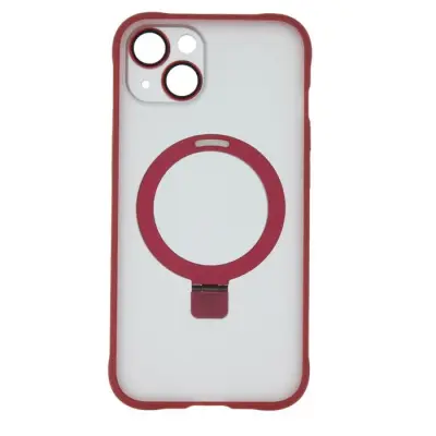 iPhone 15 Mobilskal MagSafe Ring - Röd