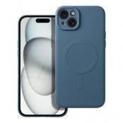 iPhone 15 Mobilskal Magsafe Silikon - Blå