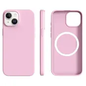 Mobilskal till iPhone 15 MagSafe Ultra Thin Silicone (Sakura Rosa)