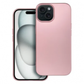 iPhone 15 Mobilskal Metallic - Rosa