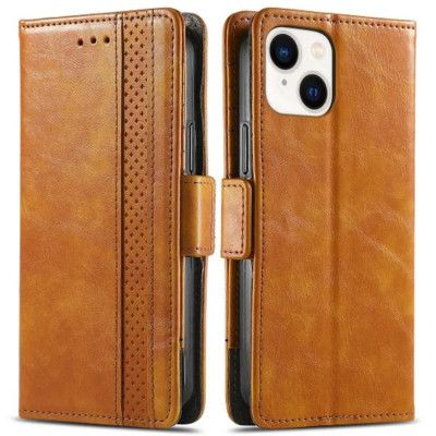 iPhone 15 Plånboksfodral Caseneo 002 - Ljusbrun