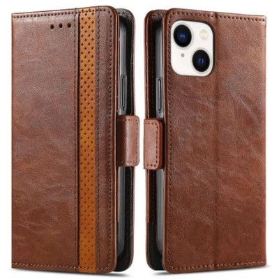 iPhone 15 Plånboksfodral Caseneo 002 - Mörkbrun