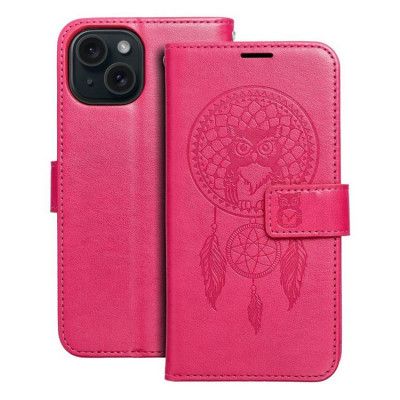 iPhone 15 Plånboksfodral Mezzo Dreamcatcher - Magenta