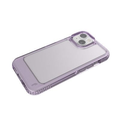iPhone 15 Skal Genomskinligt Lila Tåligt Gummi