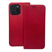 iPhone 16 Plus Plånboksfodral Smart Suede - Röd