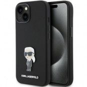 KARL LAGERFELD iPhone 15 Mobilskal Ikonik Metal Pin