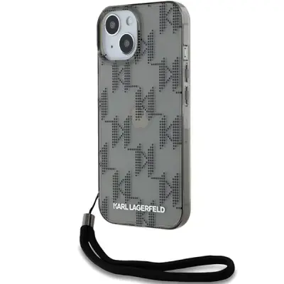 Karl Lagerfeld iPhone 15 Mobilskal MagSafe IML Mono KL Pattern
