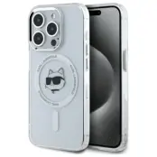 Karl Lagerfeld iPhone 15 Pro Mobilskal MagSafe IML Choupette Head - Vit