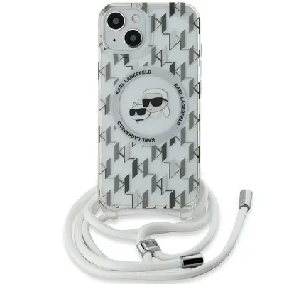 Karl Lagerfeld iPhone 15/14/13 Mobilskal MagSafe IML Crossbody - Transparent