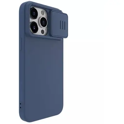 Nillkin CamShield Silky Silicone Case (iPhone 15) - Svart