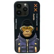 Nimmy iPhone 15 Pro Max Mobilskal Cool & Cute 2.0 Monkey - Svart