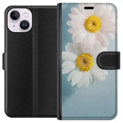 Plånboksfodral till Apple iPhone 15 med Sommarblommor