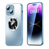 SiGN iPhone 15 Mobilskal Magnetiskt med Linsskydd och Logo View - Blå