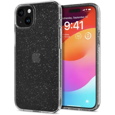 Spigen Liquid Crystal Glitter (iPhone 15) - Transparent