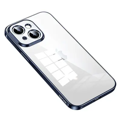 SULADA iPhone 15 Mobilskal Drop Resistant TPU Klart Blå