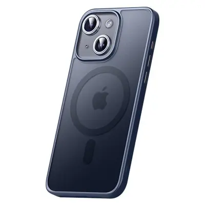 SULADA iPhone 15 Skal MagSafe Skin-touch Titanium Blå