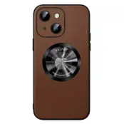 SULADA Mobilskal till iPhone 15 PU Läder + TPU MagSafe Kompatibel - Brun