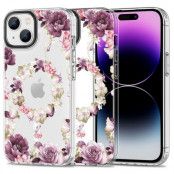 Tech-Protect iPhone 15 Mobilskal Magsafe Mood - Rose Floral