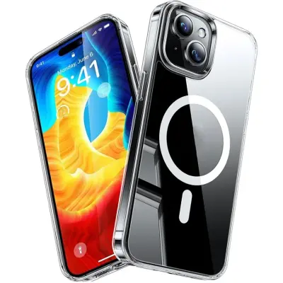 Torras iPhone 15 Mobilskal Magsafe - Transparent