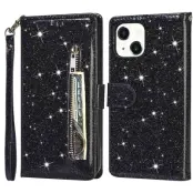 Trolsk Glitter Wallet (iPhone 15) - Roséguld