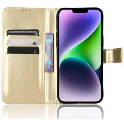 Trolsk Guldigt Plånboksfodral (iPhone 15)