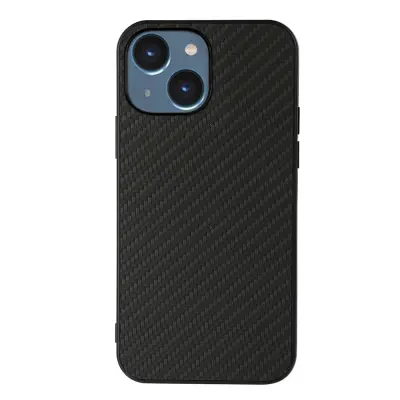 Trolsk Thin Carbon Fiber Case (iPhone 15) - Röd