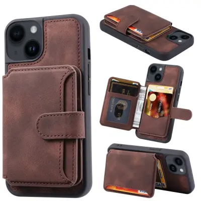 Trolsk Wallet with Kickstand (iPhone 15) - Svart