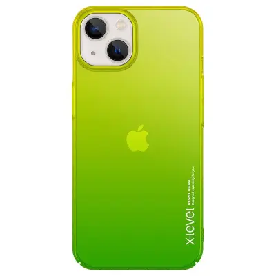 X-LEVEL iPhone 15 Fodral Colorful Series Hård PC Gul