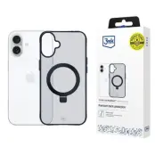 3MK iPhone 16 Plus Mobilskal MagSafe Smoke Stativ - Svart