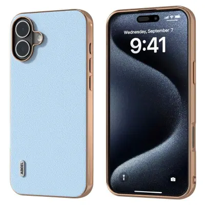ABEEL iPhone 16 Plus Mobilskal Electroplating Kantskydd Blå