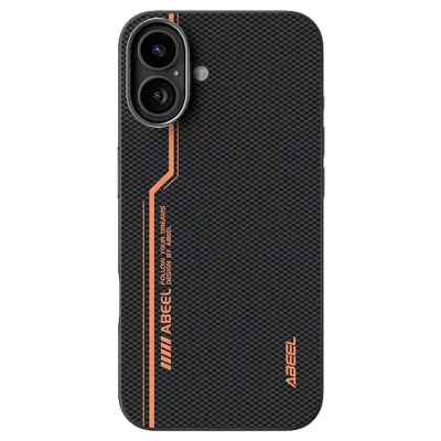 ABEEL iPhone 16 Plus Mobilskal MagSafe Kompatibel Svart Leather