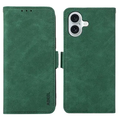 ABEEL iPhone 16 Plus Mobilskal Med Magnetstängning RFID-Skydd - Grön