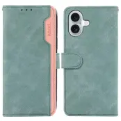 ABEEL iPhone 16 Plus Plånboksfodral RFID-Skydd Blå