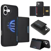 BETOPNICE iPhone 16 Plus Fodral KonstLäder - Svart