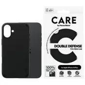 CARE By PanzerGlass iPhone 16 Plus Mobilskal Double Defense - Svart