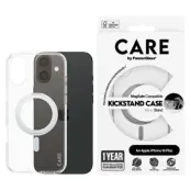 CARE By PanzerGlass iPhone 16 Plus Mobilskal MagSafe Kickstand - Silver