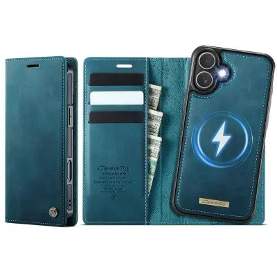 CASEME C49 iPhone 16 Plus Mobilskal MagSafe RFID Grön