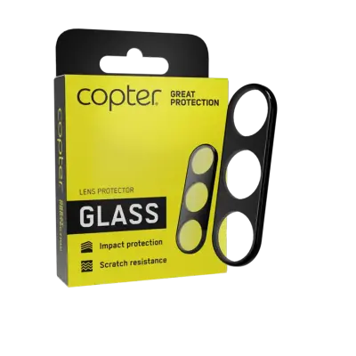 Copter iPhone 16/16 Plus Linsskydd Härdat Glas Exoglass